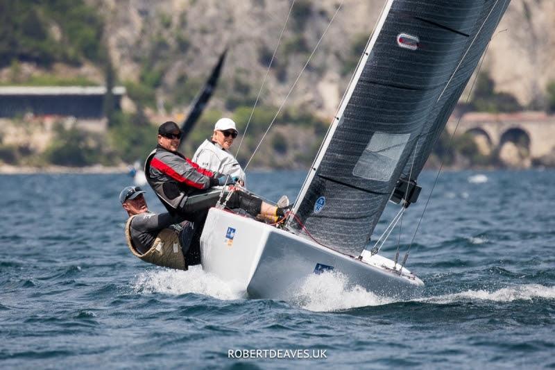 Jean Genie racing photo copyright Robert Deaves taken at Yacht Club Costa Smeralda and featuring the 5.5m class