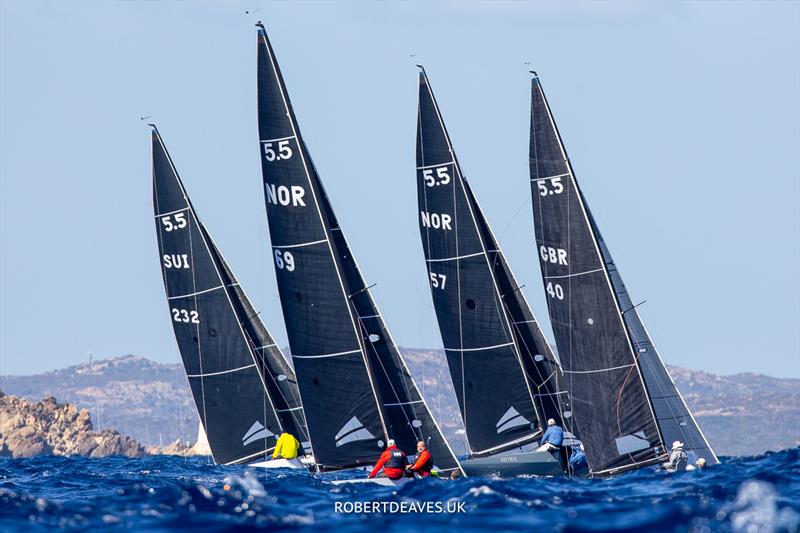 5.5 Metre World Championship in Porto Cervo - Race 3 photo copyright Robert Deaves / www.robertdeaves.uk taken at Yacht Club Costa Smeralda and featuring the 5.5m class