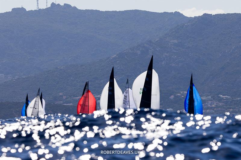 5.5 Metre World Championship in Porto Cervo - Downwind Race 3 - photo © Robert Deaves / www.robertdeaves.uk