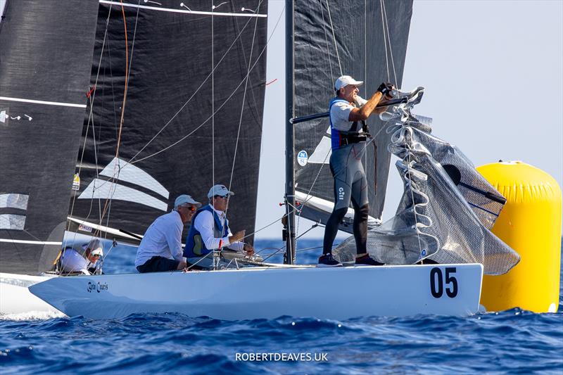 Beta Crucis - 2023 5.5 Metre World Championship, day 3 photo copyright Robert Deaves taken at Yacht Club Costa Smeralda and featuring the 5.5m class