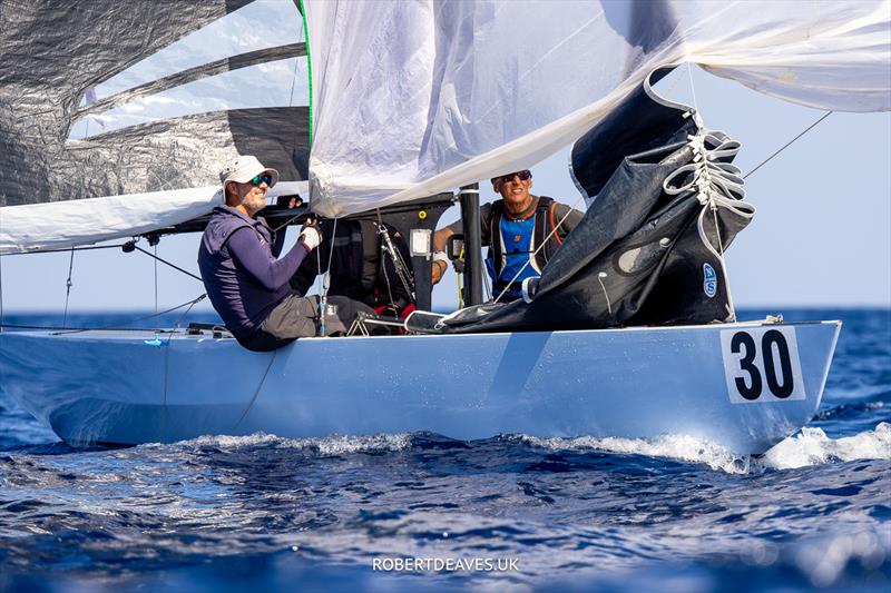 Whisper - 2023 5.5 Metre World Championship, day 3 photo copyright Robert Deaves taken at Yacht Club Costa Smeralda and featuring the 5.5m class