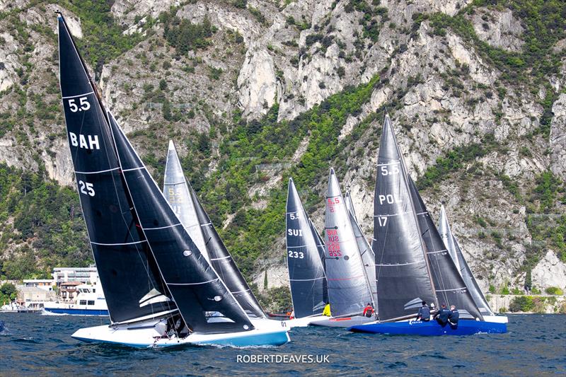 Start Race 7 - 5.5 Metre Alpen Cup 2024 photo copyright Robert Deaves taken at Fraglia Vela Riva and featuring the 5.5m class