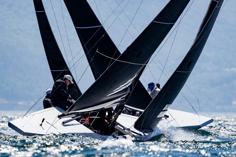 Artemis on day 2 of the 5.5m Alpen Cup photo copyright Robert Deaves / www.robertdeaves.uk taken at Fraglia Vela Riva and featuring the 5.5m class
