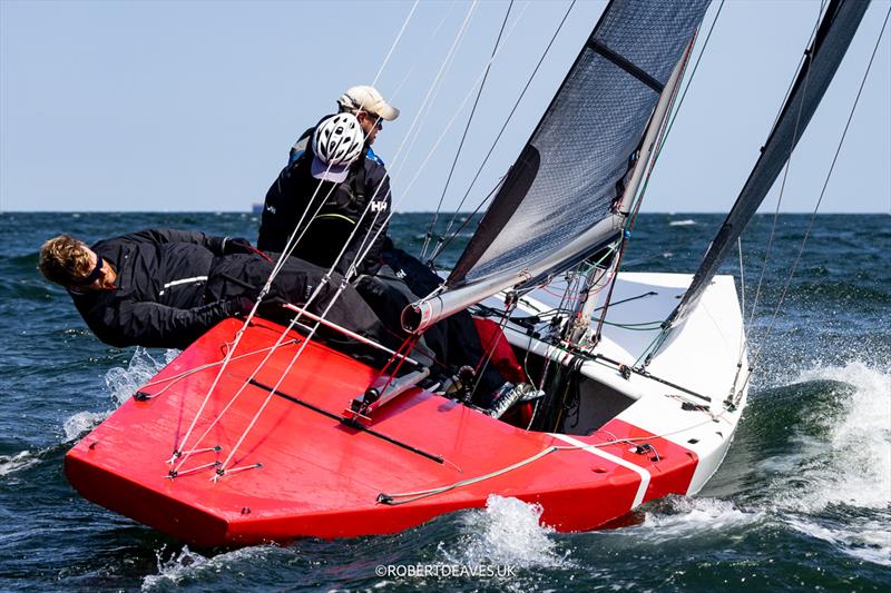 Red & White - 5.5 Metre World Championship day 5 photo copyright Robert Deaves taken at  and featuring the 5.5m class