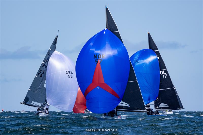 Downwind on Day 4 - 5.5 Metre World Championship 2025 - photo © Robert Deaves