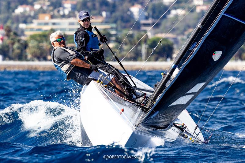 Unicorn on Day 1 - 2025 5.5 Metre French Open photo copyright Robert Deaves / www.robertdeaves.uk taken at Yacht Club de Cannes and featuring the 5.5m class