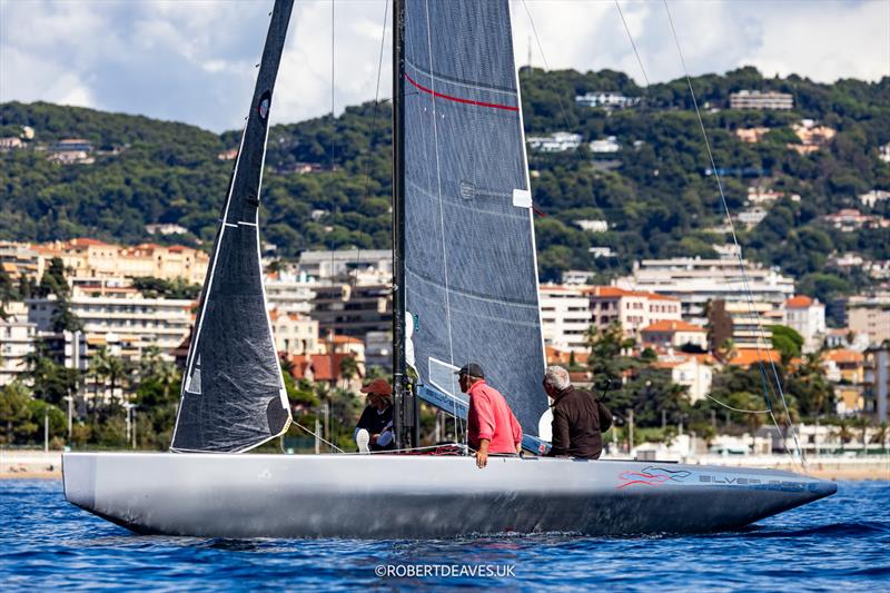 Silver Fox on day 3 - 2025 5.5 Metre French Open photo copyright Robert Deaves / www.robertdeaves.uk taken at Yacht Club de Cannes and featuring the 5.5m class