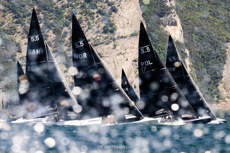 Race 1 on day 1 of the 5.5 Metre Alpen Cup at Riva, Lake Garda, Italy - photo © Robert Deaves / www.robertdeaves.uk