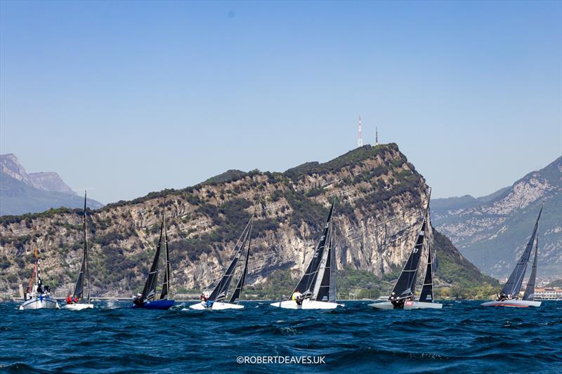 Racing on day 1 of the 5.5 Metres Alpen Cup at Riva, Lake Garda, Italy - photo © Robert Deaves / www.robertdeaves.uk