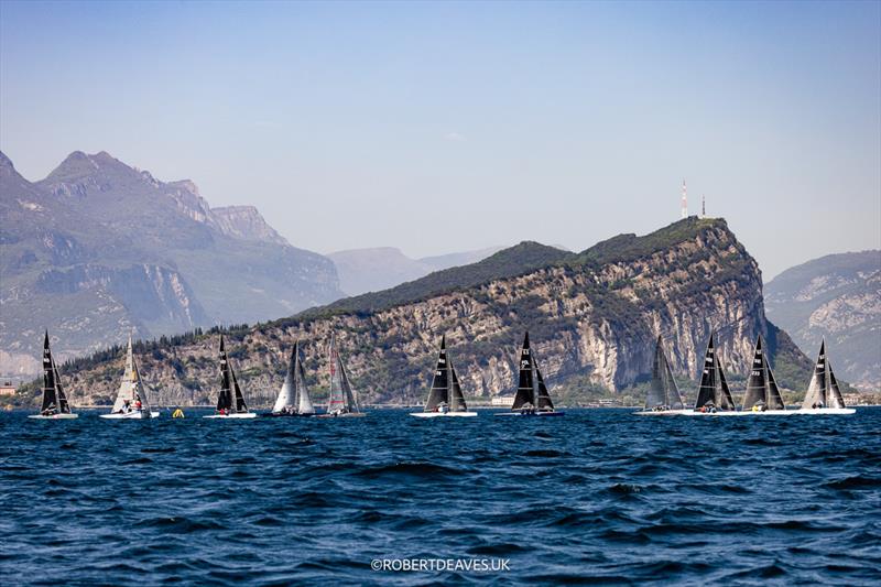 Race 6 start on day 2 of the 5.5 Metres Alpen Cup at Riva, Lake Garda, Italy - photo © Robert Deaves / www.robertdeaves.uk