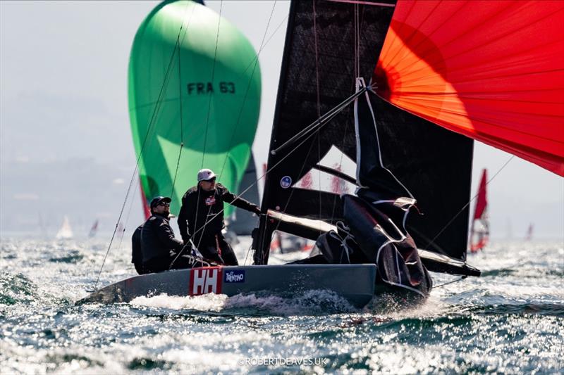  on day 3 of the 5.5 Metre Alpen Cup at Riva, Lake Garda, Italy photo copyright Robert Deaves / www.robertdeaves.uk taken at Fraglia Vela Riva and featuring the 5.5m class