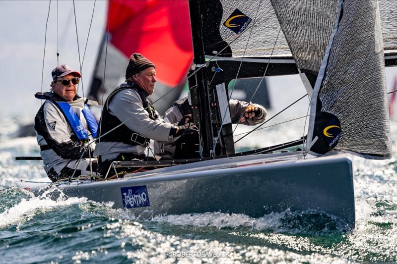 Caracole on day 3 of the 5.5 Metre Alpen Cup at Riva, Lake Garda, Italy photo copyright Robert Deaves / www.robertdeaves.uk taken at Fraglia Vela Riva and featuring the 5.5m class