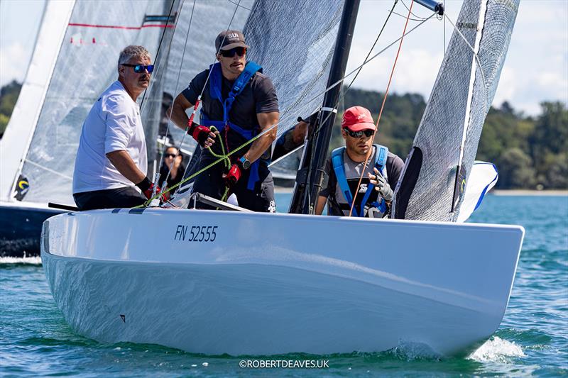 randale on Day 3 of the 5.5 Metre German Open photo copyright Robert Deaves / www.robertdeaves.uk taken at Seebrucker Regatta-Verein and featuring the 5.5m class