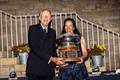 2023 Six Metre World Championship Prize Giving - The Lucie Trophy, for the highest placed yacht whose crew includes a woman as helmsperson or crew, to Violeta Alvarez' Stella © SailingShots by Maria Muiña