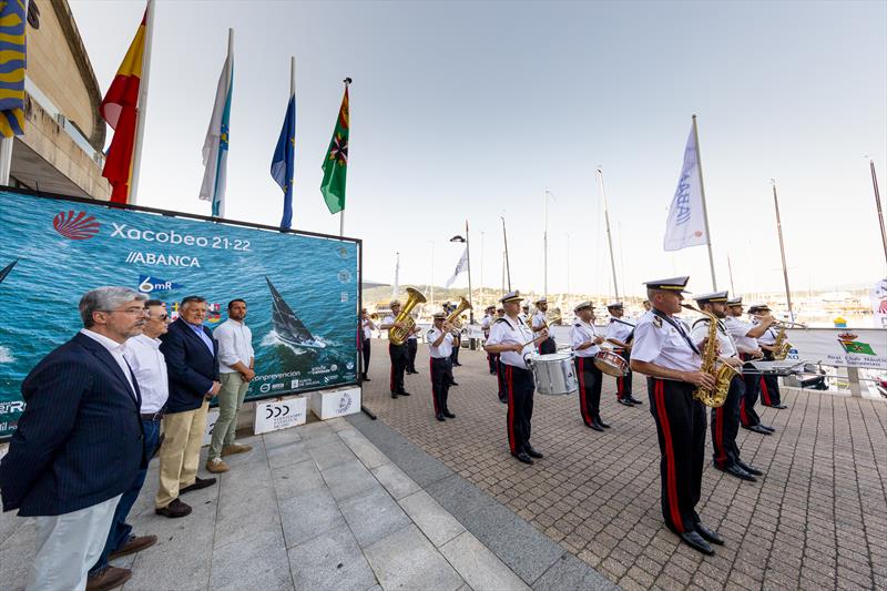 The Xacobeo 6mR Worlds 2022 opens in Sanxenxo photo copyright María Muiña / Xacobeo 6mR Worlds taken at Real Club Nautico de Sanxenxo and featuring the 6m class