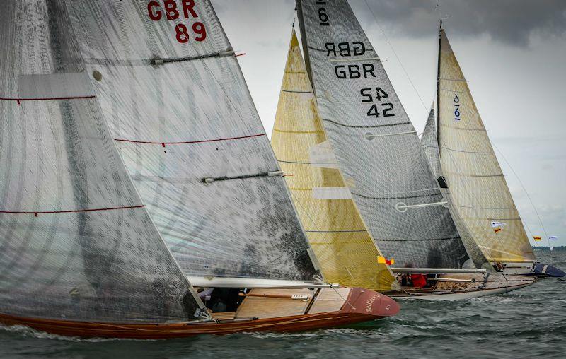 6m class at Cowes Classics Week - Battlecry, Melita and Bravade photo copyright Tim Jeffreys Photography taken at Royal London Yacht Club and featuring the 6m class