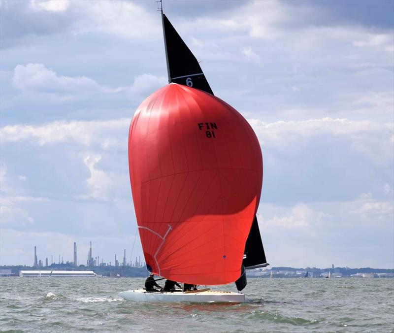 Six Metres training in the Solent for the 2023 Six Metre World Championship photo copyright John Green taken at  and featuring the 6m class