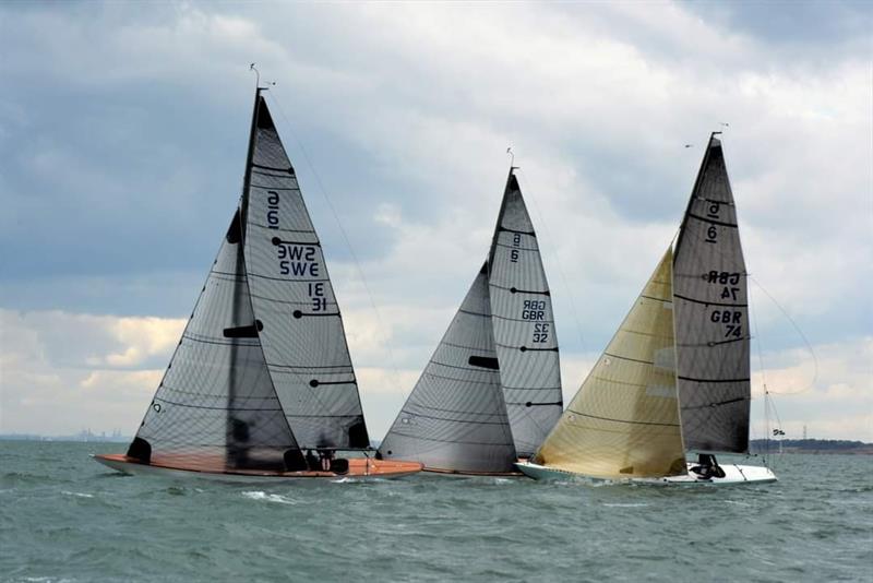 Six Metres training in the Solent for the 2023 Six Metre World Championship photo copyright John Green taken at  and featuring the 6m class