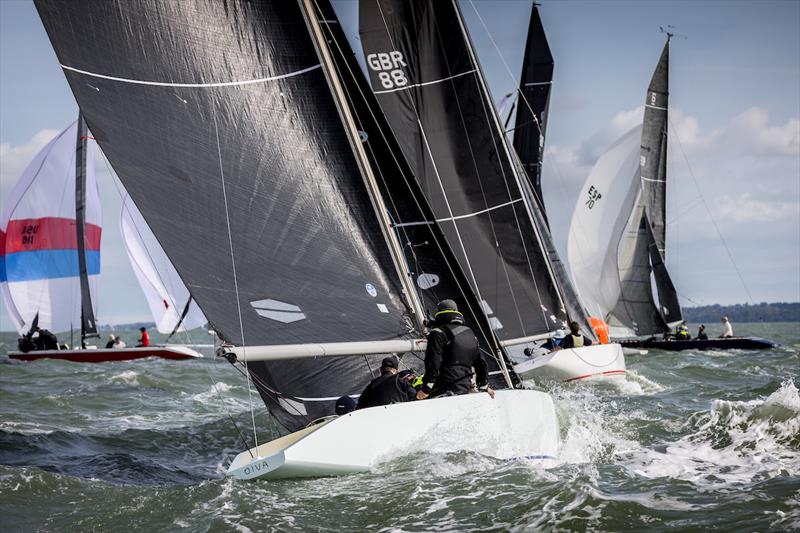 2023 Six Metre World Championship warm-up racing Friday 1 September photo copyright Maria Muiña taken at Royal Yacht Squadron and featuring the 6m class