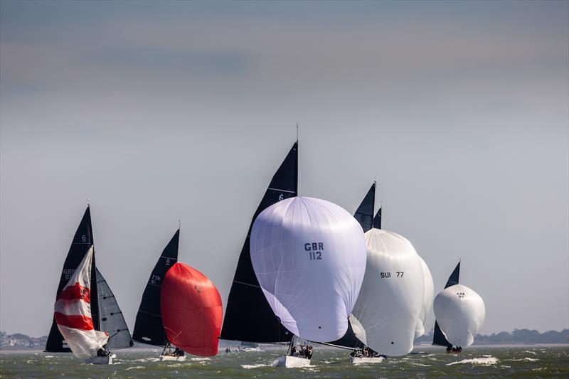 2023 Six Metre World Championship Day 1 photo copyright SailingShots by Maria Muiña taken at Royal Yacht Squadron and featuring the 6m class