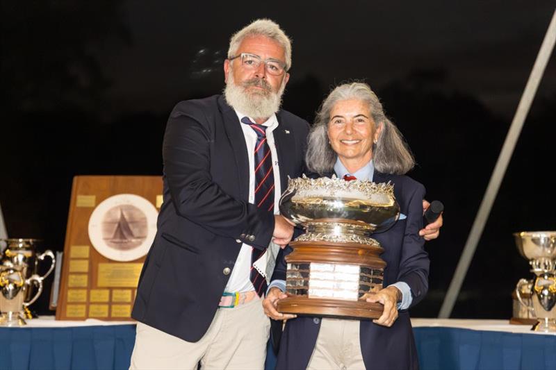 Alicia Freire with the Lucy Trophy - photo © SailingShots by Maria Muiña