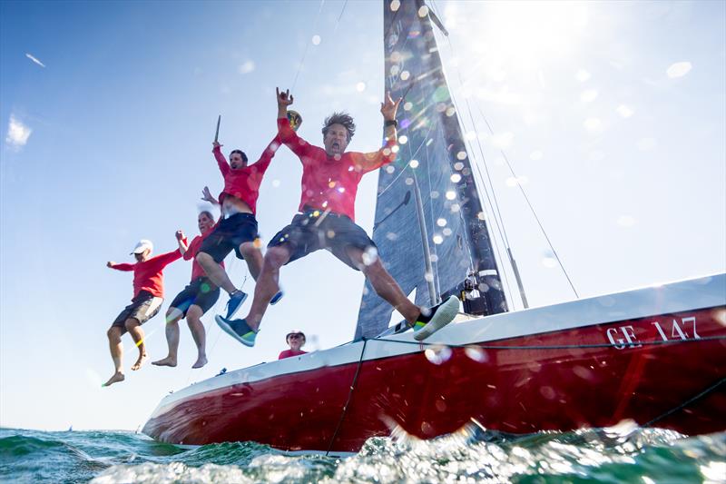 The Duclop crew celebrate their victory - 2026 International Six Metre Europeans Final Day - photo © María Muiña / www.sailingshots.es