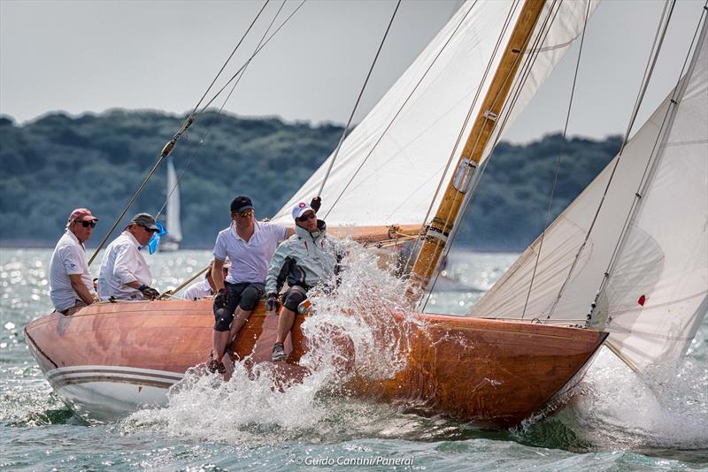 Athena on day 5 at Panerai British Classic Week photo copyright Guido Cantini / www.SeaSee.com taken at British Classic Yacht Club and featuring the 8m class