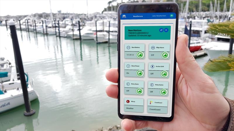 BoatSecure App reports boat status  photo copyright BoatSecure taken at  and featuring the  class