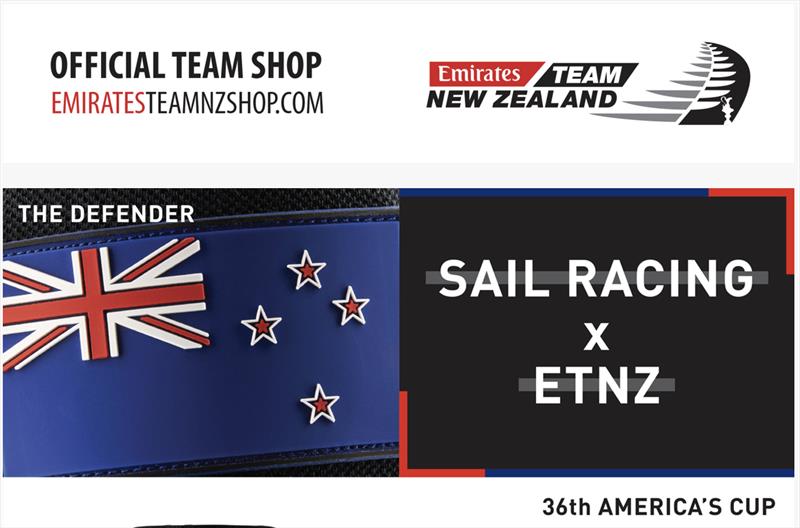 America's Cup supporters - last chance to get your fan gear before the Cup starts photo copyright Emirates Team New Zealand Shop taken at Royal New Zealand Yacht Squadron and featuring the  class