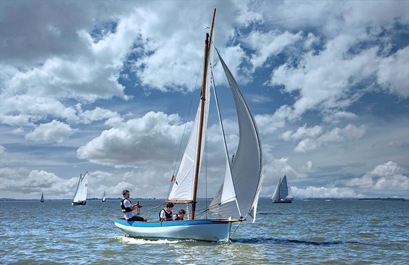 MFOB Froggie - brothers enjoying the conditions at the 52nd annual Mersea Week photo copyright Chrissie Westgate taken at West Mersea Yacht Club and featuring the Mersea Fishermans Open Boats class
