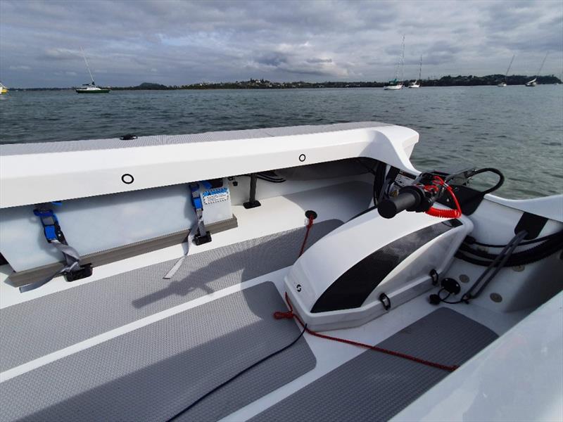 One of the battery boxes in the ZeroJet powered offshore cruising tender photo copyright Racetech Manufacturing taken at Royal New Zealand Yacht Squadron and featuring the  class