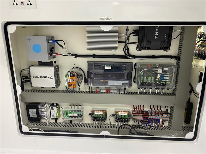 Very successful race yacht Leopard with latest Ethernet based A+T instrument system. This yacht has a typically large number of load sensors, hydraulic pressure and linear sensors integrated into its plc and instrument system - photo © A+T Instruments