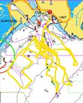 GPS Track - Luna Rossa Prada Pirelli - Cagliari - January 27, 2023 © AC37 Joint Recon