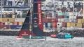 Emirates Team NZ's  AC40 OD with Hydrogen powered Chase boat - February 2, 2023