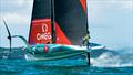The anhedral development foil - Emirates Team New Zealand  -  AC-40 | LEQ12 -  February 8, 2023 - 'The Paddock' - Eastern Beach, Auckland NZ