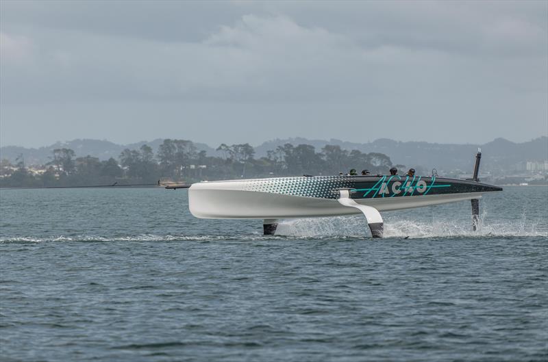 Emirates Team NZ's AC40 - Foiling Trial - September 20, 2022 - photo © Adam Mustill/America's Cup Media