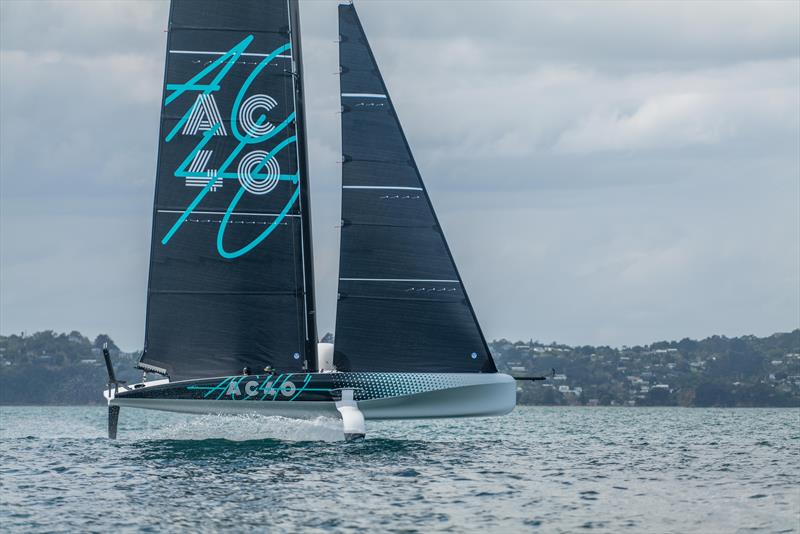 AC40 - first sailing day - Inner Hauraki Gulf - Auckland - September 21, 2022 - photo © Hamish Hooper / Emirates Team New Zealand