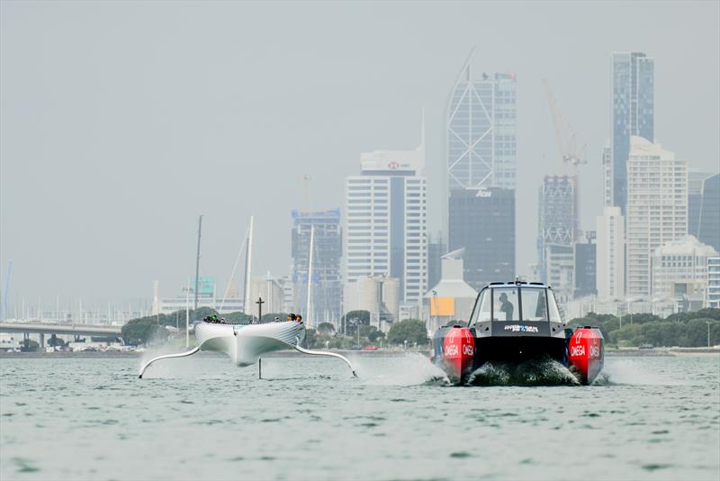 America's Cup Recon Emirates Team New Zealand AC40 Day 1 - photo © Adam Mustill / America's Cup