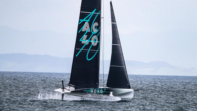 Emirates Team NZ's AC40 - First Sail - September 21, 2022 - photo © Richard Gladwell, Sail-World.com/nz