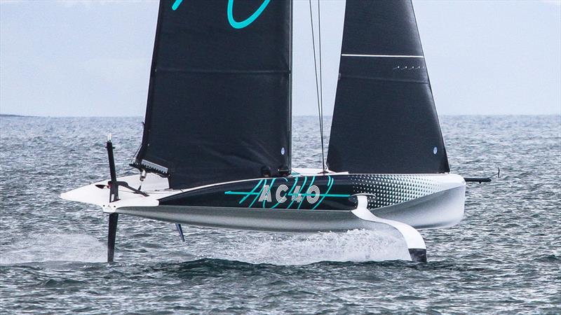 Emirates Team NZ's AC40 - First Sail - September 21, 2022 - photo © Richard Gladwell, Sail-World.com/nz