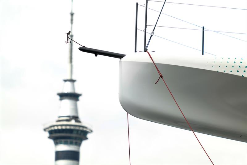 Bowsprit and wind wand - ETNZ - America's Cup Joint Recon Emirates Team New Zealand AC40 Day 2 - September 21, 2022 - photo © Adam Mustill / America's Cup