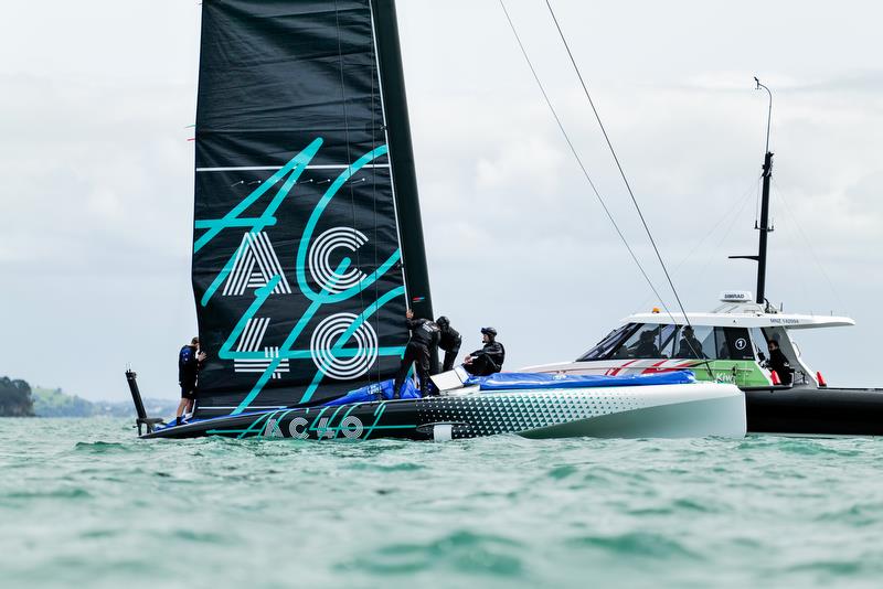 America's Cup Recon Emirates Team New Zealand  - AC40 - Day 4 - September 28, 2022 photo copyright Adam Mustill/America's Cup taken at Royal New Zealand Yacht Squadron and featuring the AC40 class