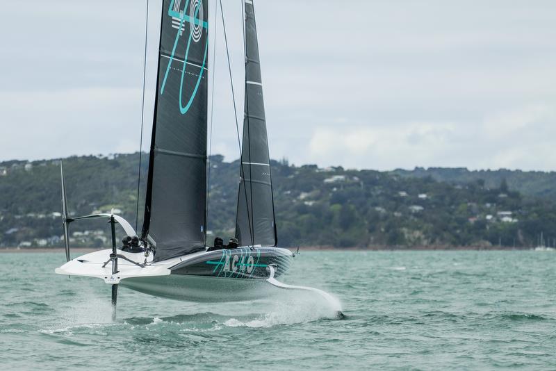 America's Cup Recon Emirates Team New Zealand  - AC40 - Day 4 - September 28, 2022 photo copyright Adam Mustill/America's Cup taken at Royal New Zealand Yacht Squadron and featuring the AC40 class