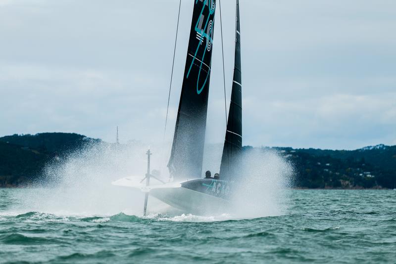 America's Cup Recon Emirates Team New Zealand  - AC40 - Day 4 - September 28, 2022 photo copyright Adam Mustill/America's Cup taken at Royal New Zealand Yacht Squadron and featuring the AC40 class