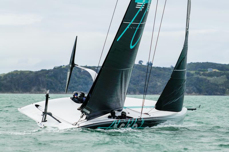 America's Cup Recon Emirates Team New Zealand  - AC40 - Day 4 - September 28, 2022 photo copyright Adam Mustill/America's Cup taken at Royal New Zealand Yacht Squadron and featuring the AC40 class