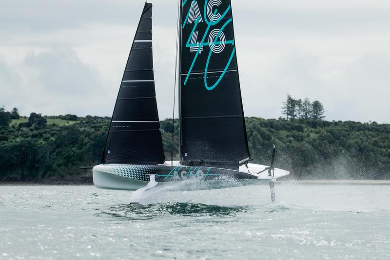 America's Cup Recon Emirates Team New Zealand  - AC40 - Day 4 - September 28, 2022 photo copyright Adam Mustill/America's Cup taken at Royal New Zealand Yacht Squadron and featuring the AC40 class