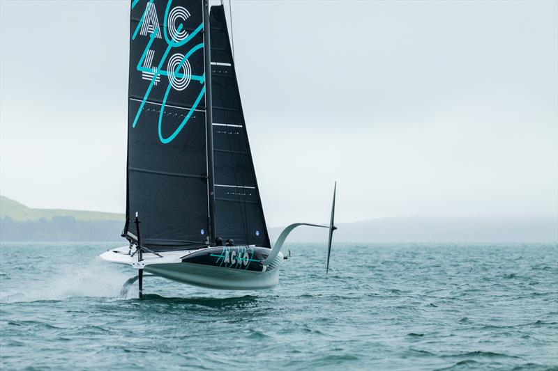 AC40 - Emirates Team New Zealand - Waitemata Harbour - September 30, 2022 - photo © America's Cup/Adam Mustill