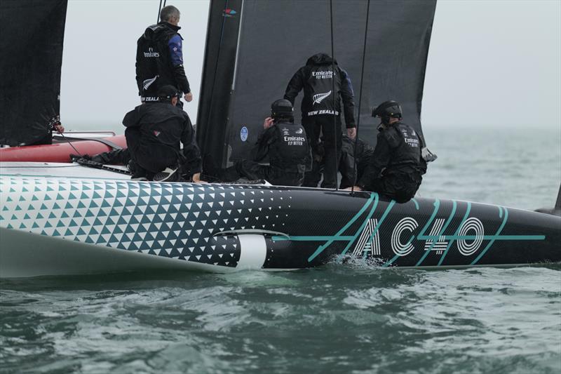 AC40 - Emirates Team New Zealand - Waitemata Harbour - September 30, 2022 - photo © America's Cup/Adam Mustill