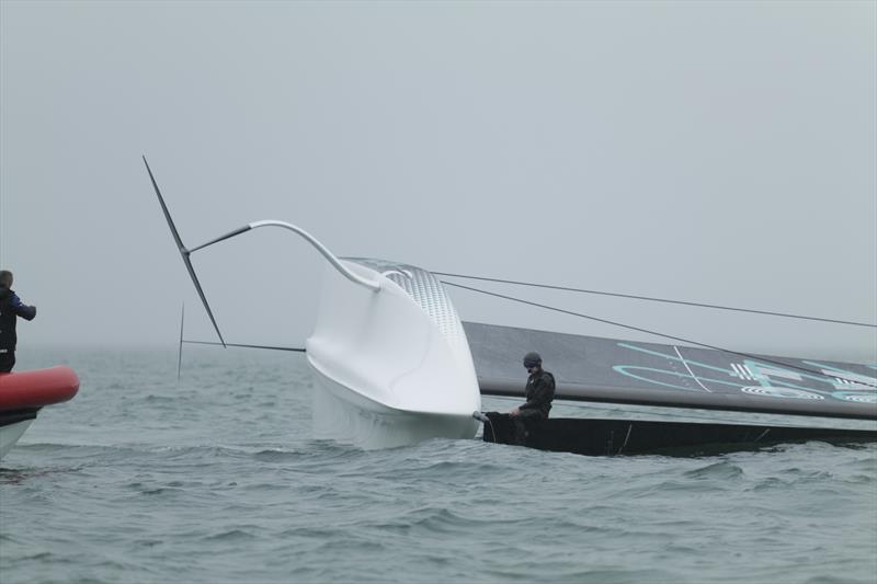 AC40 - Emirates Team New Zealand - Waitemata Harbour - September 30, 2022 photo copyright America's Cup/Adam Mustill taken at Royal New Zealand Yacht Squadron and featuring the AC40 class