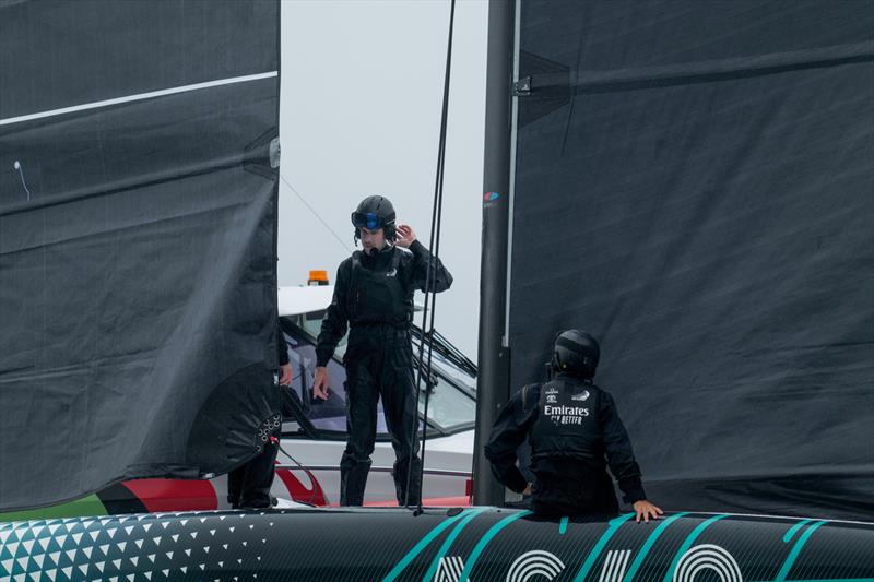 AC40 - Emirates Team New Zealand - Waitemata Harbour - September 30, 2022 photo copyright America's Cup/Adam Mustill taken at Royal New Zealand Yacht Squadron and featuring the AC40 class